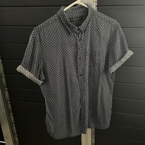 All Saints button down short sleeve shirt